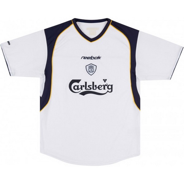 Thailandia Maglia Liverpool Away Retro 2001 2003 Bianco